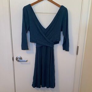 Anthropologie - Amadi- Elegant Teal Green Wrap Dress